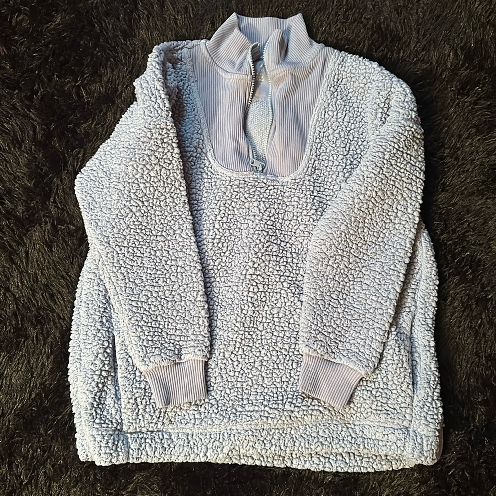Sherpa type hoodie